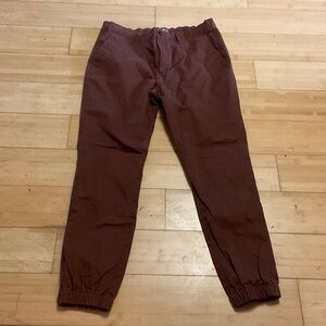Frame Denim Men's Maroon Joggers
